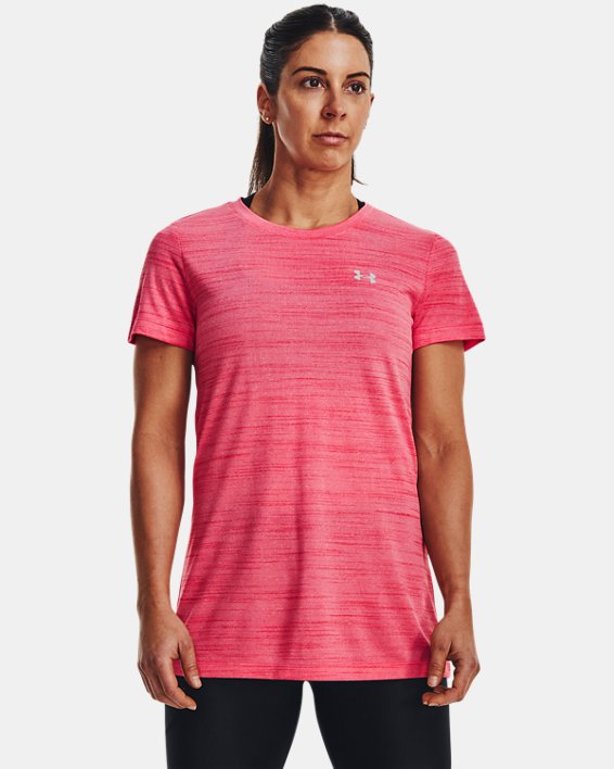 Women's UA Tech™ Tiger Short Sleeve in Pink image number 0